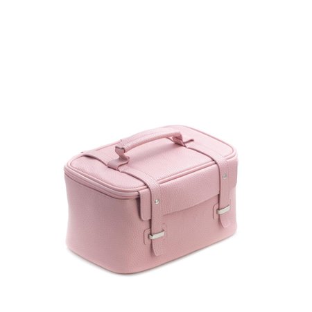 BEY BERK INTERNATIONAL Bey-Berk International BB264P Pink Leatherette Travel Makeup Case Kit BB264P